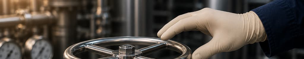 Operator deliberately pauses before making an adjustment to a stable industrial process